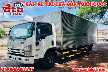 Xe Tải ISUZU NQR 550 Thùng Kín Bửng Nâng | Xe Tải ISUZU 5T5 Thùng Kín Găn Bửng Nâng